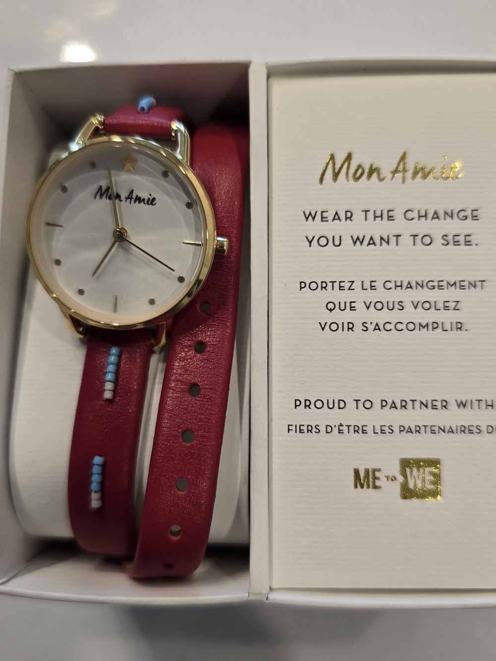 Women’s Red Wrap Watch